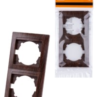 Рамка 2-х постовая вертикальная венге “Лама” TDM