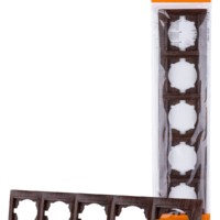 Рамка 5-ти постовая горизонтальная венге “Лама” TDM