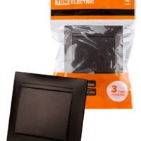 Кнопка звонковая 6А шоколад “Лама” TDM