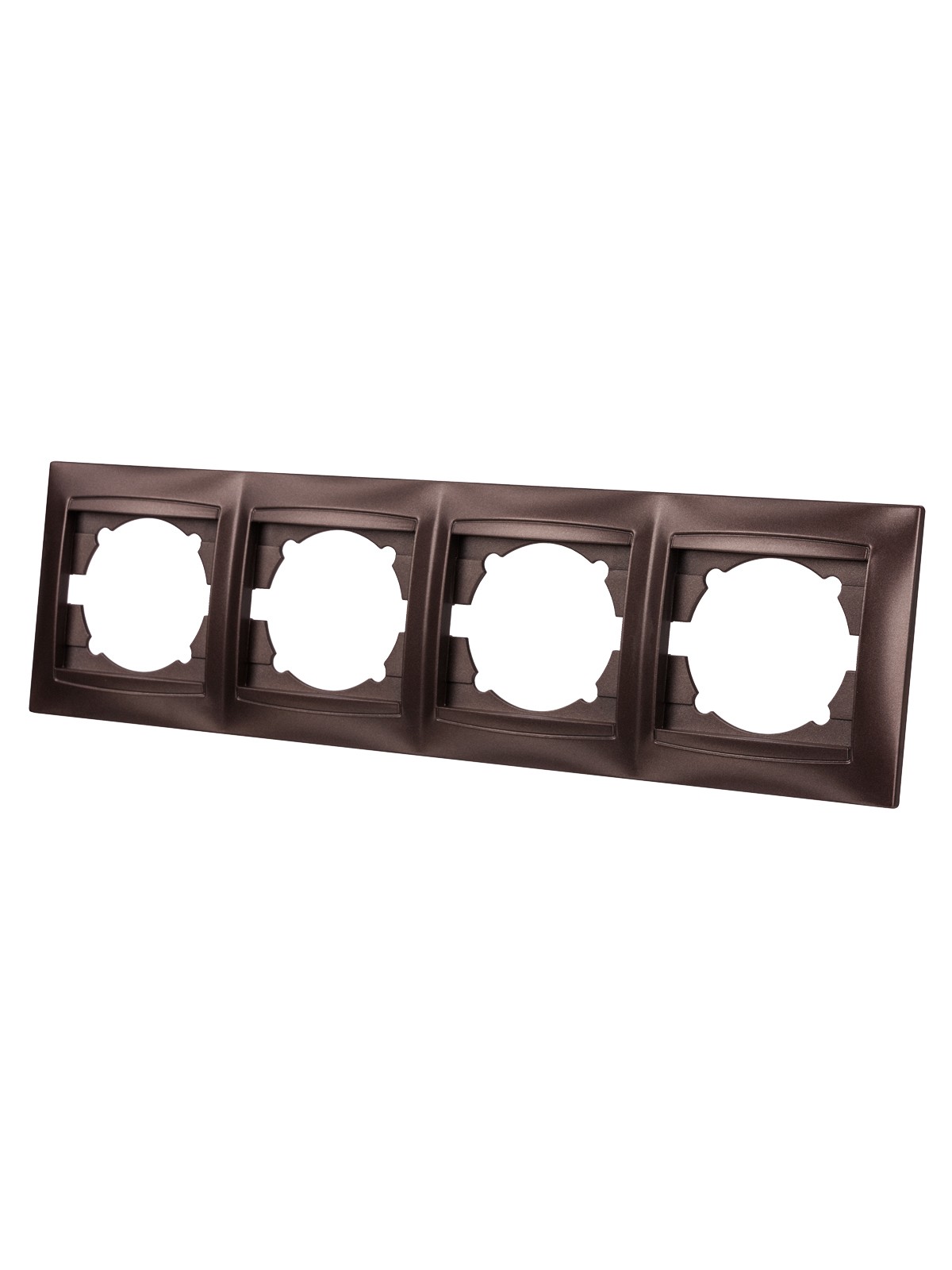Рамка 4-х постовая горизонтальная шоколад "Лама" TDM — изображение 2