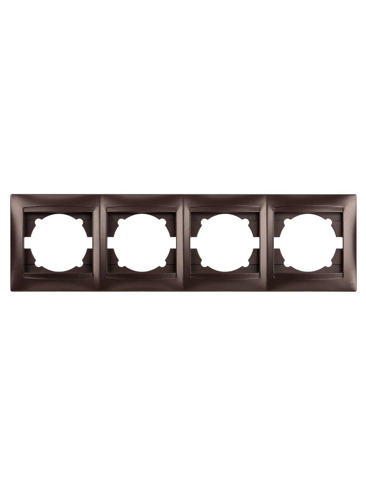 Рамка 4-х постовая горизонтальная шоколад "Лама" TDM — изображение 3