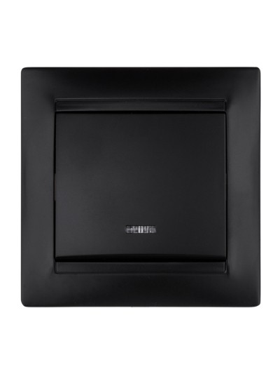 Выключатель 1кл. с подсветкой 10А графит Лама TDM — изображение 3