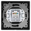 Розетка ПК RJ45 графит "Лама" TDM