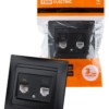 Розетка ТФ RJ11 + ПК RJ45 графит “Лама” TDM