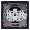 Розетка 2П 10А 250В графит "Лама" TDM