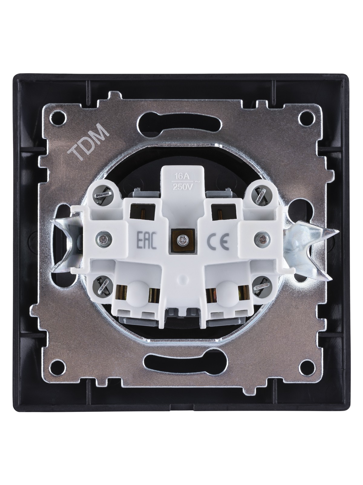 Розетка 2П 10А 250В графит "Лама" TDM — изображение 4
