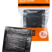 Кнопка звонковая 6А старинное серебро “Лама” TDM