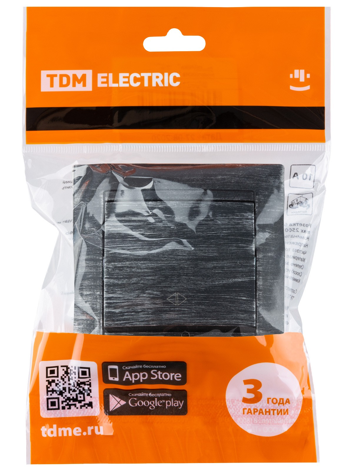 Выключатель 1кл. проходной 10А старинное серебро Лама TDM — изображение 5