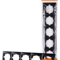 Рамка 5-ти постовая горизонтальная графит “Лама” TDM