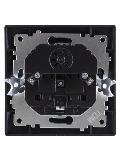 Розетка 2П+З 16А 250В + 2 USB порта 2,1А 5В графит "Лама" TDM — изображение 4