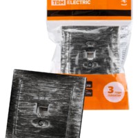 Розетка ТФ RJ11 старинное серебро “Лама” TDM