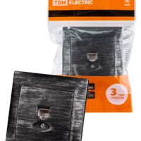 Розетка ПК RJ45 старинное серебро “Лама” TDM