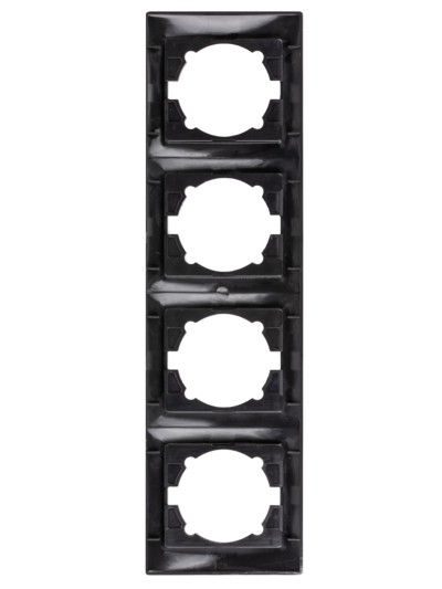 Рамка 4-х постовая вертикальная старинное серебро "Лама" TDM — изображение 4