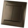 Выключатель 2кл. 10А бронза Лама TDM