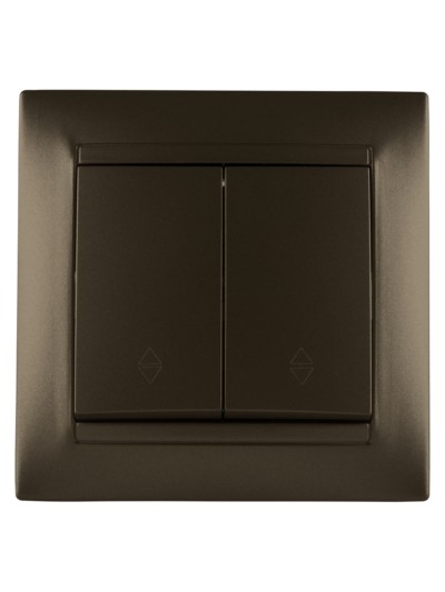 Выключатель 2кл. проходной 10А бронза Лама TDM — изображение 3