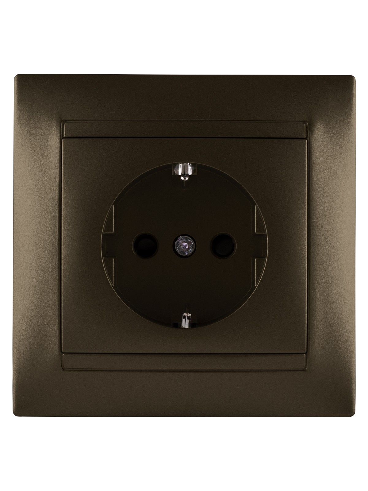 Розетка 2П+З 16А 250В с защ. шт. бронза "Лама" TDM — изображение 3