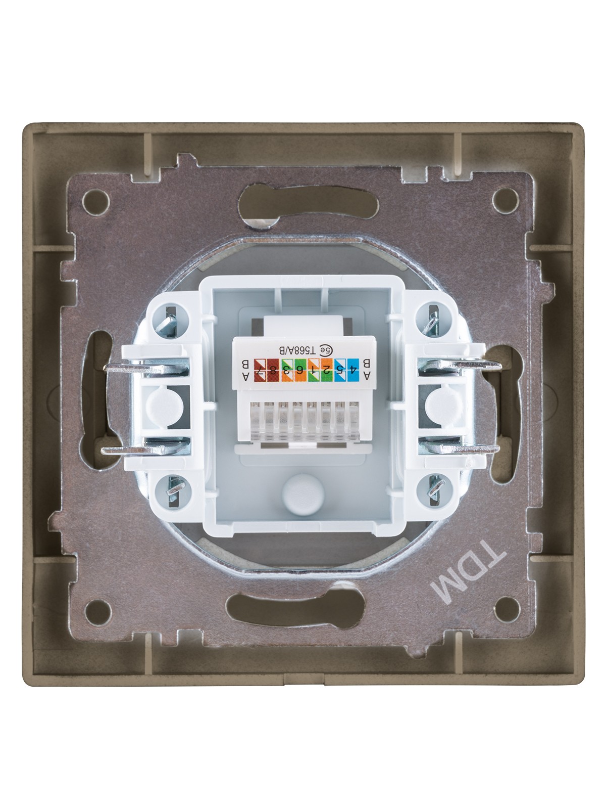 Розетка ПК RJ45 бронза "Лама" TDM — изображение 4