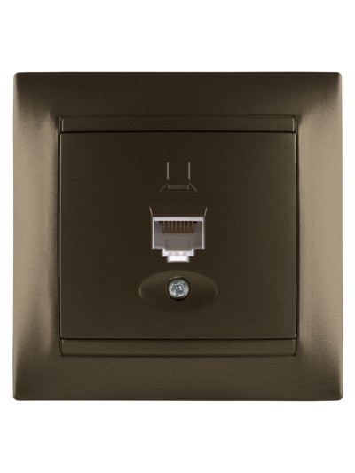 Розетка ПК RJ45 бронза "Лама" TDM — изображение 3