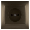 Розетка 2П 10А 250В бронза "Лама" TDM