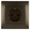 Розетка 2П+З 16А 250В бронза "Лама" TDM