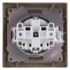 Розетка 2П+З 16А 250В бронза "Лама" TDM