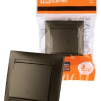 Выключатель 1кл. проходной 10А бронза Лама TDM