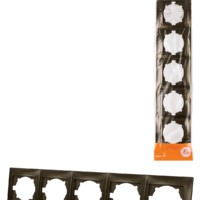 Рамка 5-ти постовая горизонтальная бронза “Лама” TDM