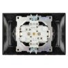 Розетка двойная 2П+З 16А 250В с защ. шт. старинная бронза "Лама" TDM