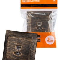 Розетка ПК RJ45  старинная бронза “Лама” TDM