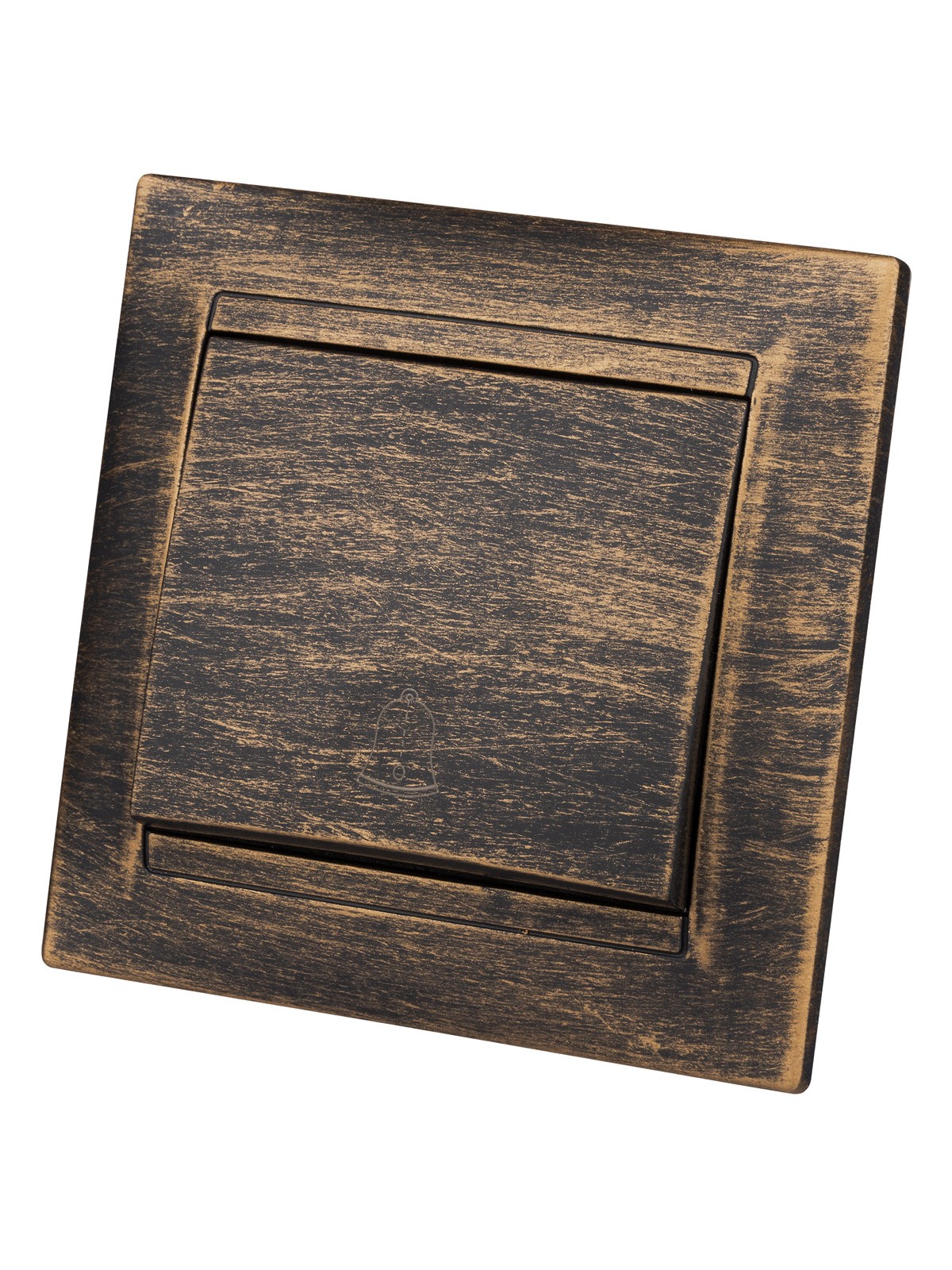 Кнопка звонковая 6А старинная бронза "Лама" TDM — изображение 2