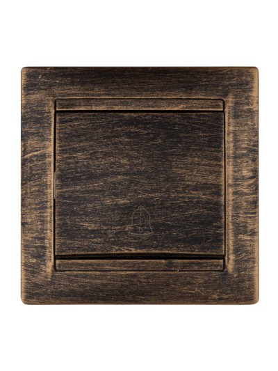 Кнопка звонковая 6А старинная бронза "Лама" TDM — изображение 3