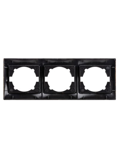 Рамка 3-х постовая горизонтальная старинная бронза "Лама" TDM — изображение 4