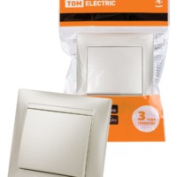 Выключатель 1кл. 10А перламутр Лама TDM