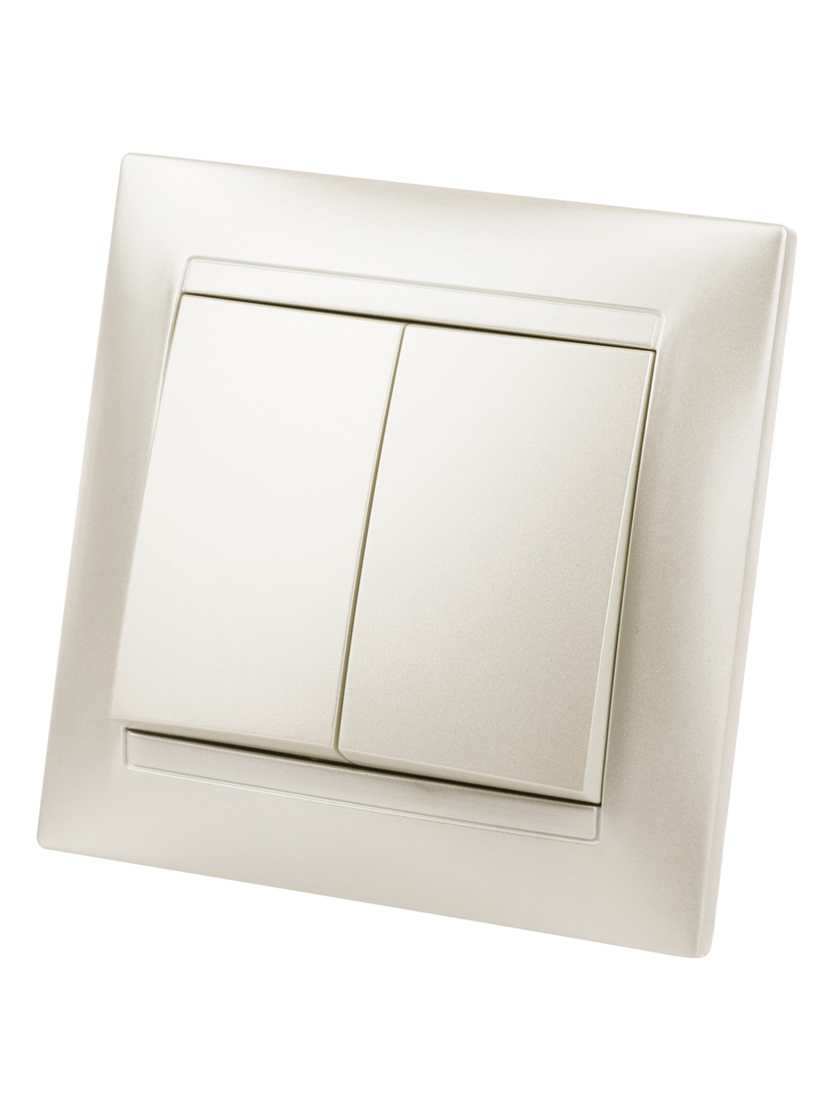 Выключатель 2кл. 10А перламутр Лама TDM — изображение 2