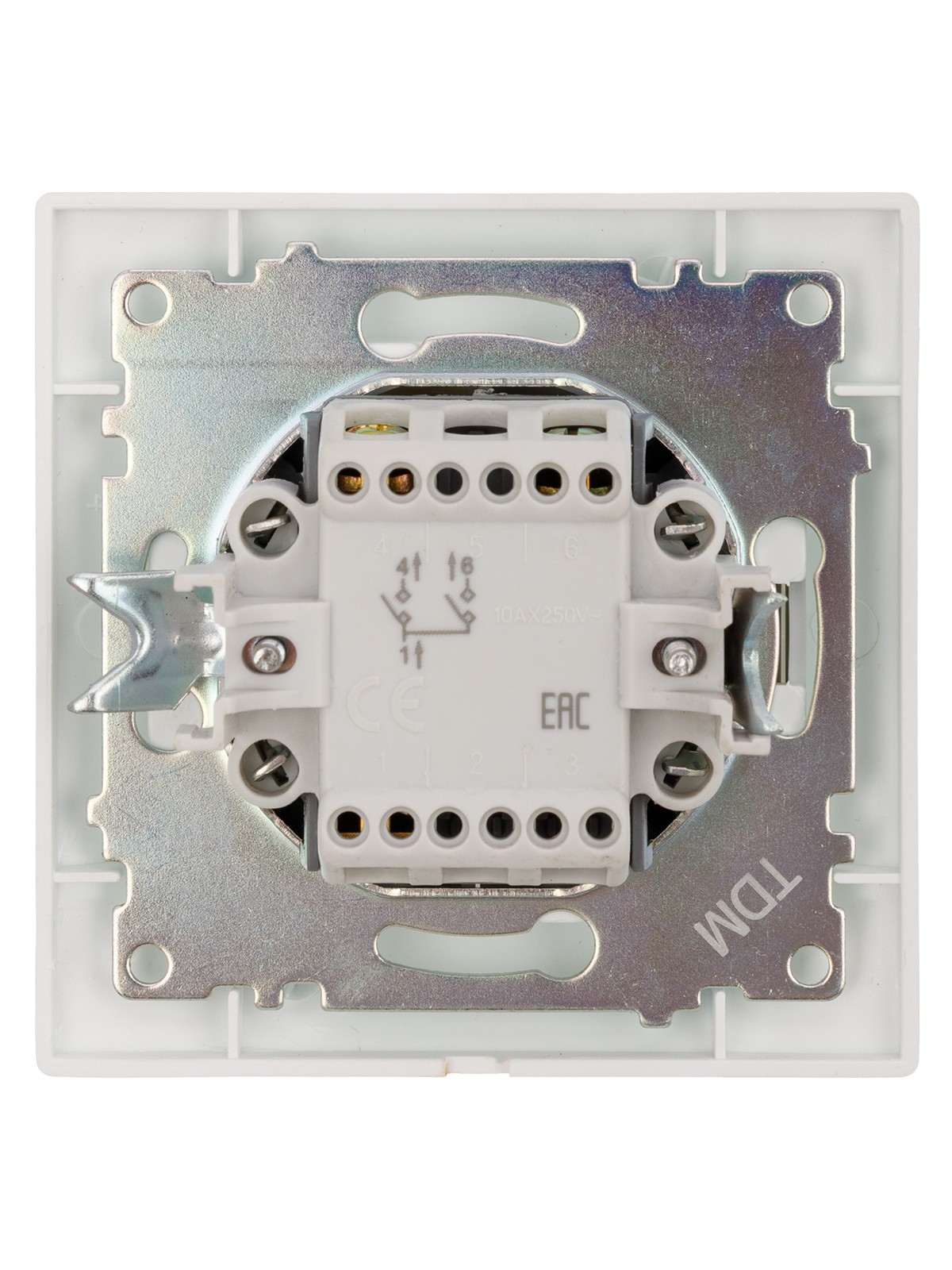 Выключатель 2кл. 10А перламутр Лама TDM — изображение 4