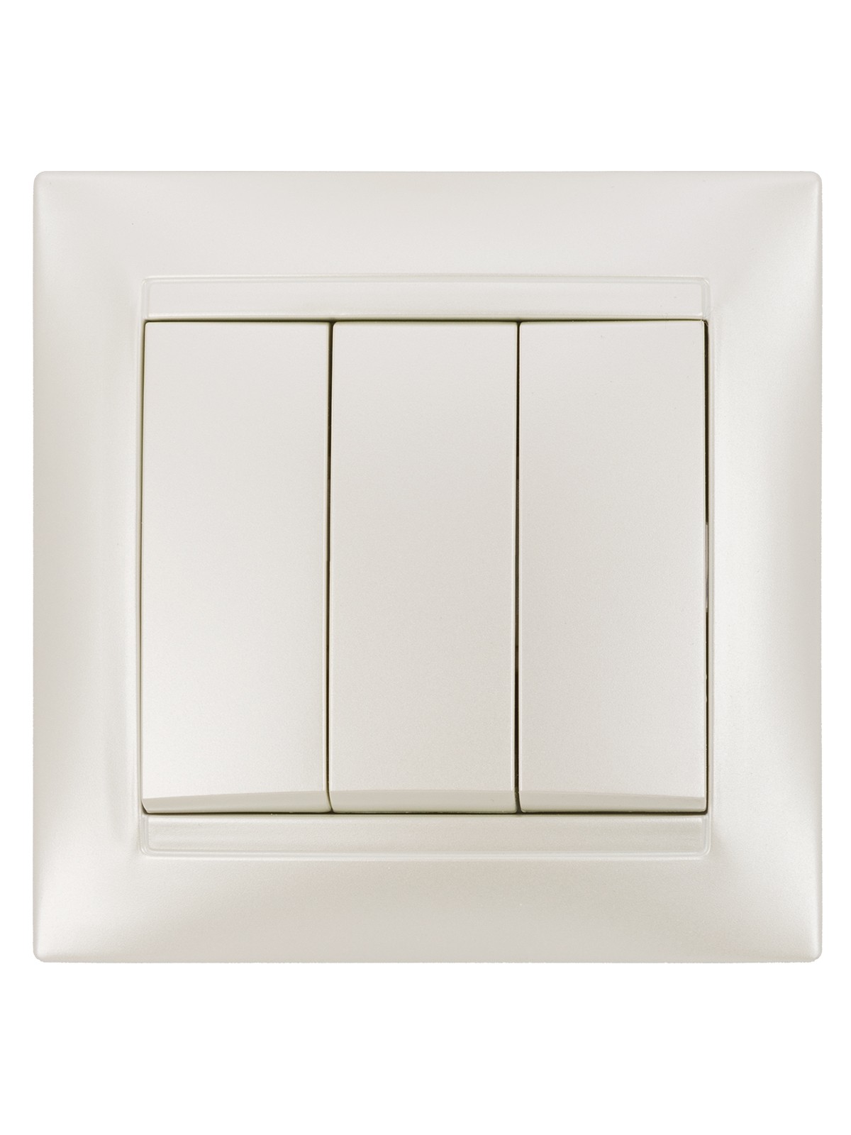 Выключатель 3кл. 10А перламутр Лама TDM — изображение 3