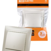 Выключатель 1кл. проходной 10А перламутр Лама TDM