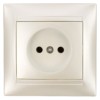 Розетка 2П 10А 250В перламутр "Лама" TDM