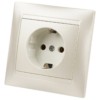 Розетка 2П+З 16А 250В перламутр "Лама" TDM