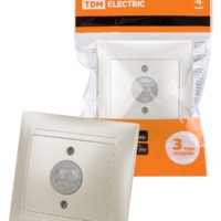 Выключатель с датчиком движения 1А перламутр Лама TDM