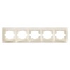 Рамка 5-ти постовая горизонтальная перламутр "Лама" TDM