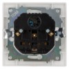 Розетка 2П+З 16А 250В + 2 USB порта 2,1А 5В перламутр "Лама" TDM