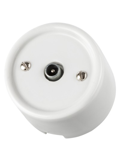 Розетка ТВ оконечная белая «Болонь» TDM — изображение 2