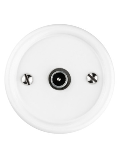 Розетка ТВ оконечная белая «Болонь» TDM — изображение 3