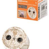 Розетка ТВ+R проходнаямраморная «Болонь» TDM