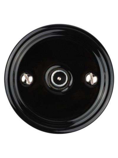 Розетка ТВ проходная черная «Болонь» TDM — изображение 3