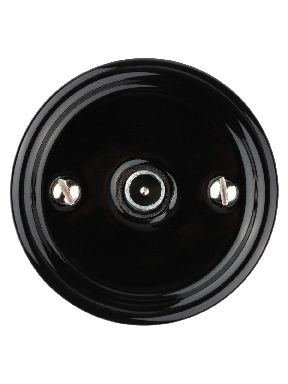 Розетка ТВ проходная черная «Болонь» TDM — изображение 3