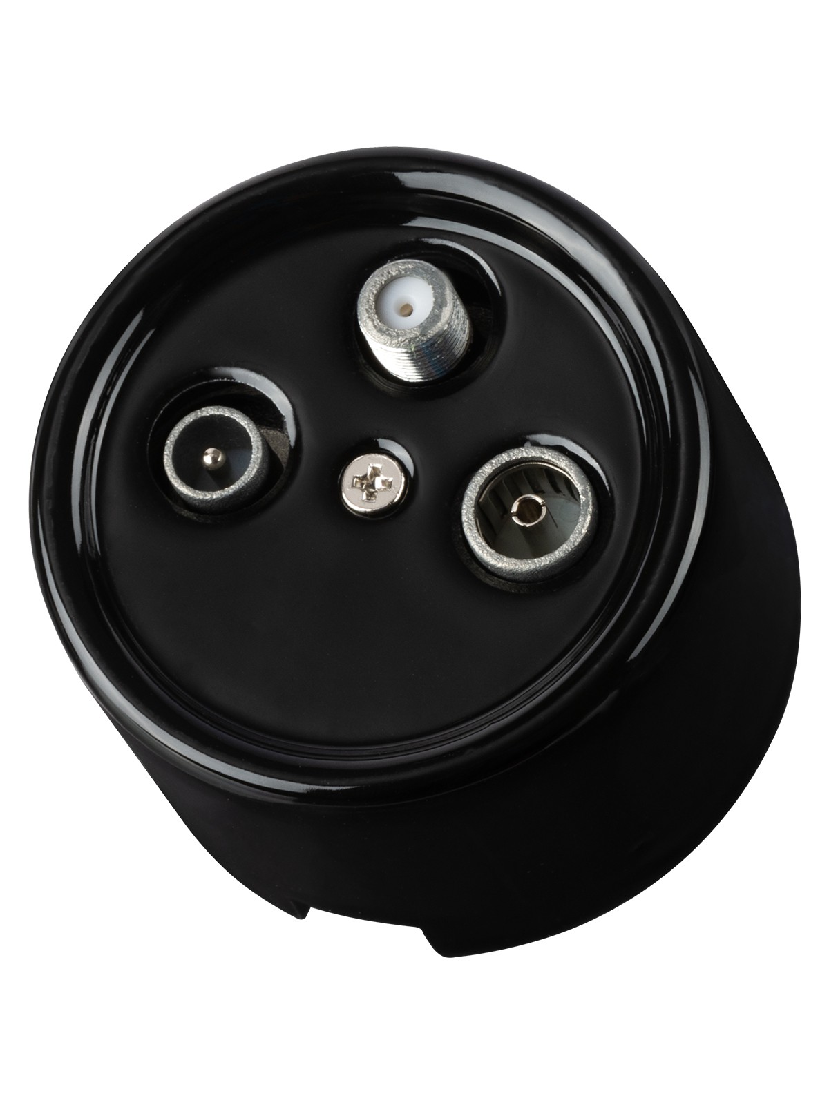 Розетка ТВ+R+ SAT оконечная черная «Болонь» TDM — изображение 2