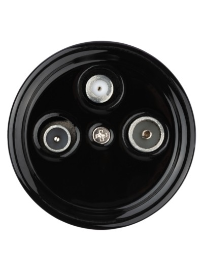 Розетка ТВ+R+ SAT оконечная черная «Болонь» TDM — изображение 3