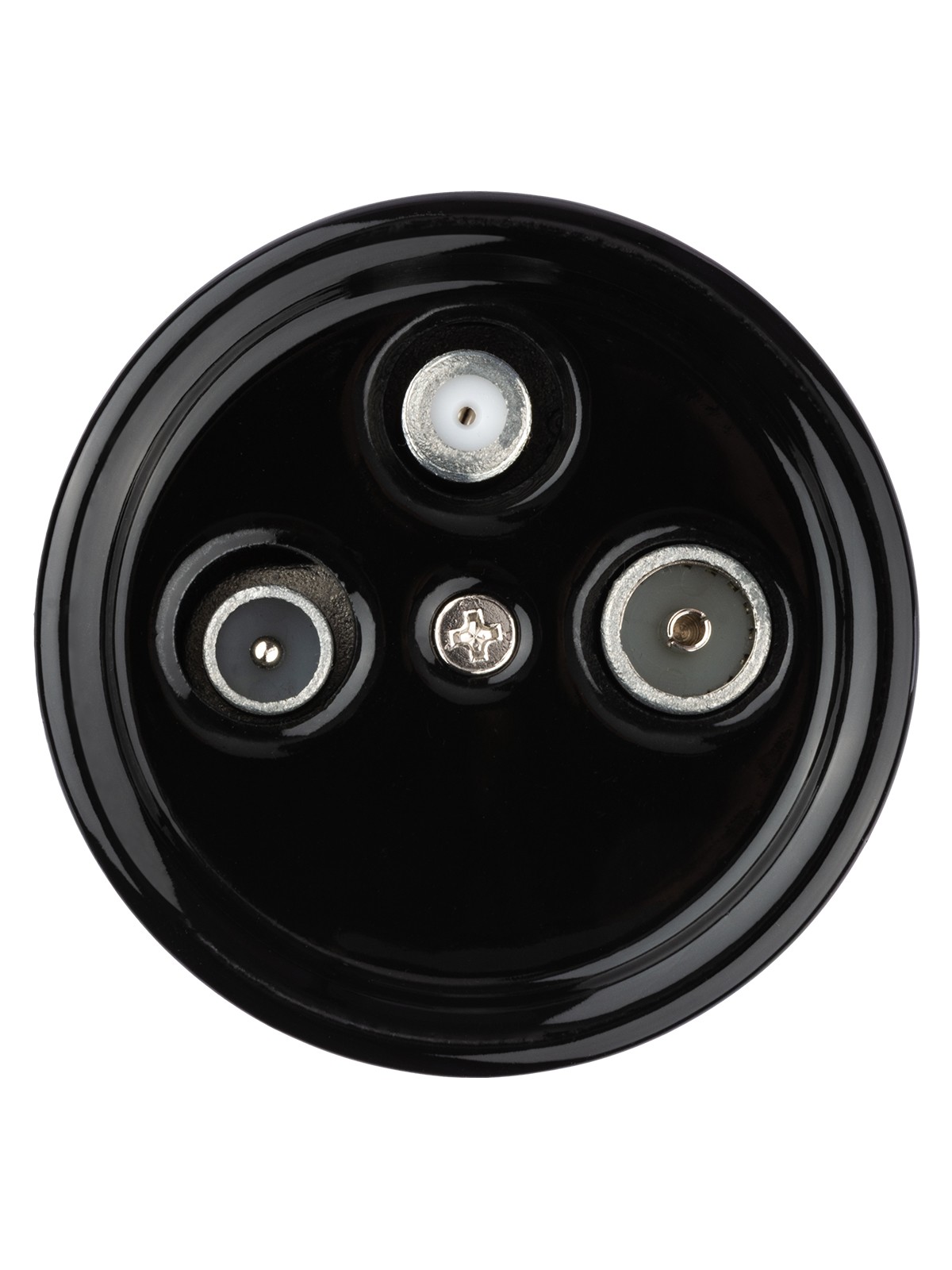 Розетка ТВ+R+ SAT оконечная черная «Болонь» TDM — изображение 3